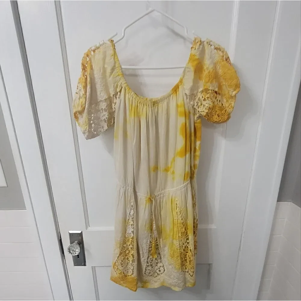 The Jetset diaries tye dye overeized dress sz small